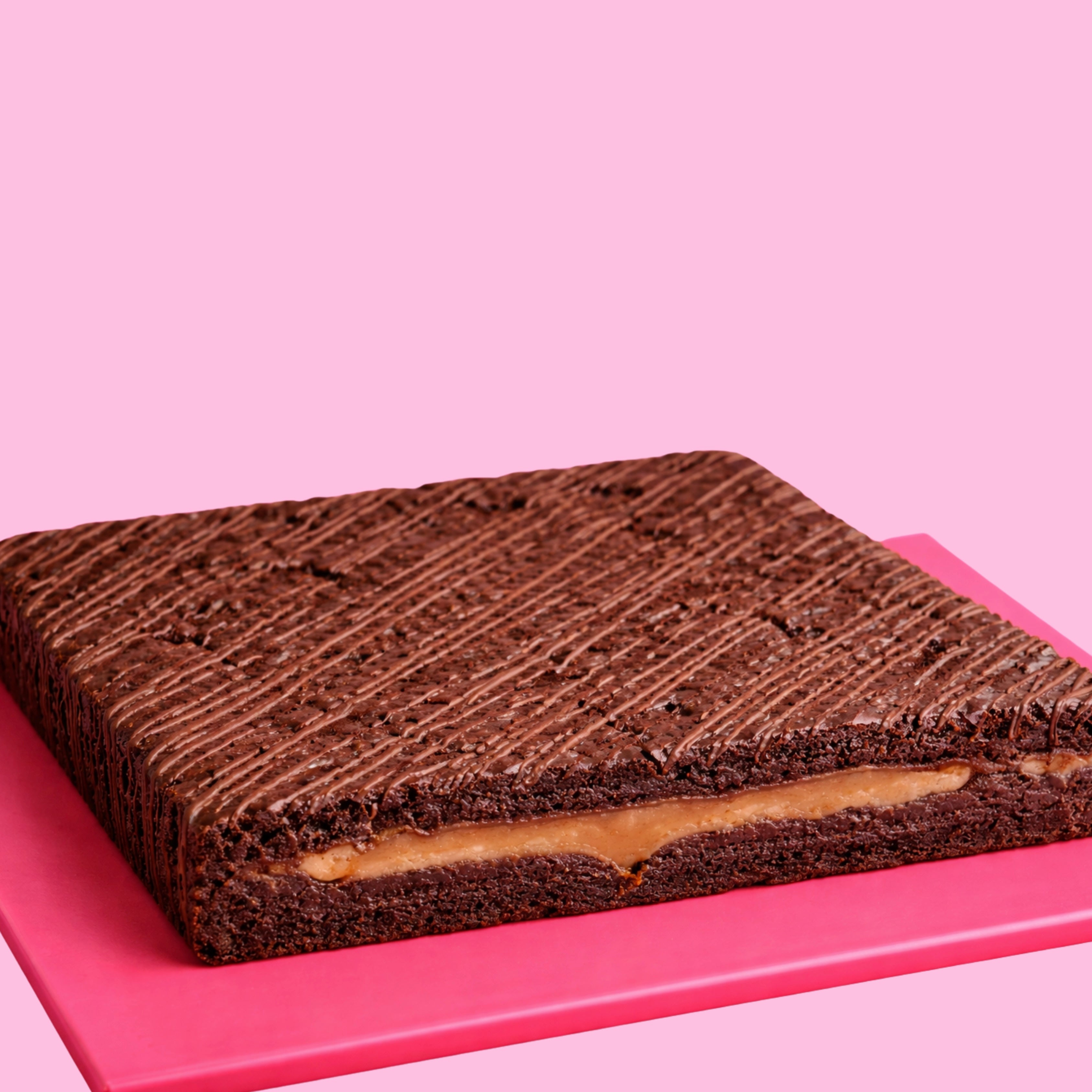 Salted Caramel Brownie Cake