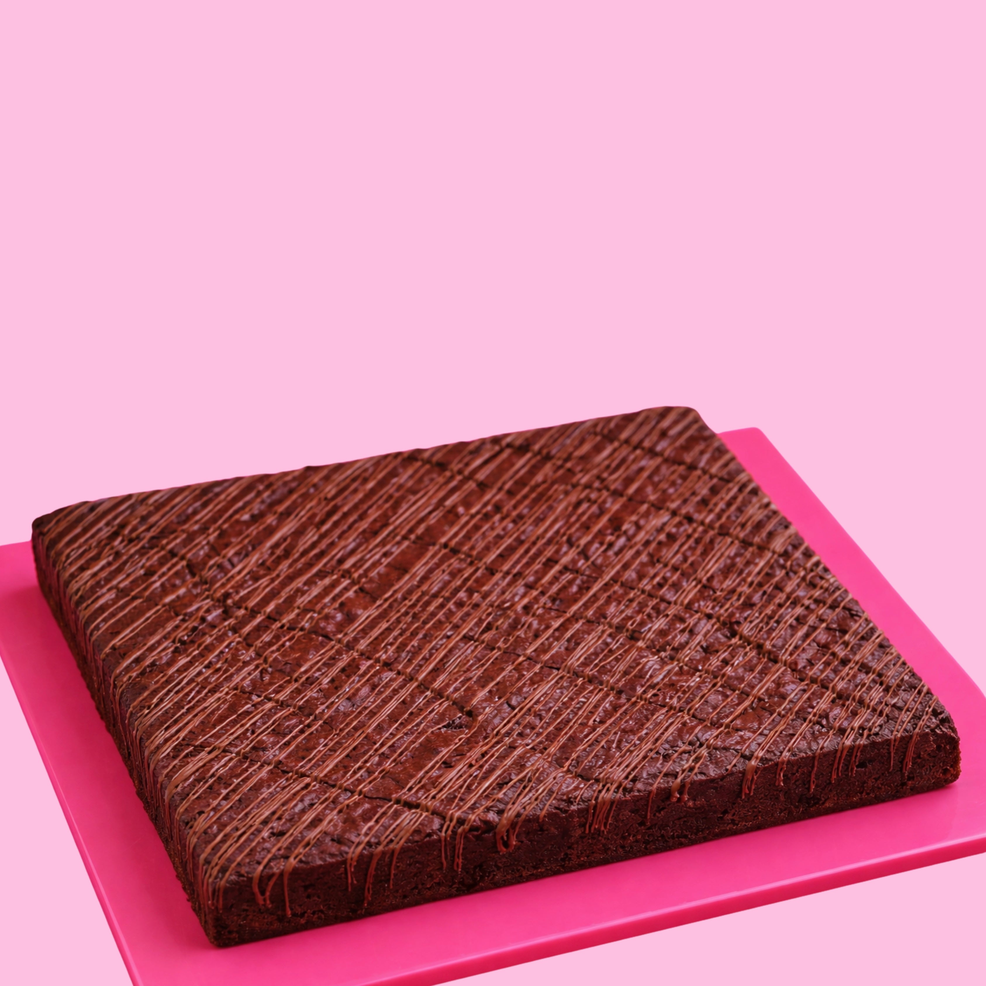 Caramelized Walnuts Brownie Cake